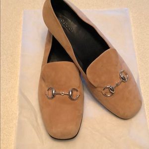 Gucci suede loafers